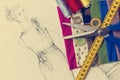 Fashion design sketch