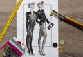 Fashion designe sketch