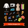 Fashion designer tools and materials