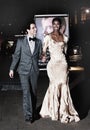 Fashion designer Zac Posen and model Sessilee Lopez Royalty Free Stock Photo