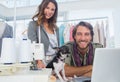 Fashion designers and chihuahua