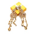 Fashion earings Royalty Free Stock Photo