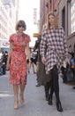 Fashion editor Anna Wintour arriving to a Fashion Show in New York Royalty Free Stock Photo