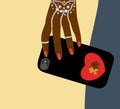 Fashion female hand dark skin accessories