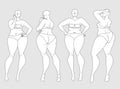 Plus Size Fashion Figure Templates