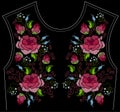 Fashion floral embroidery.