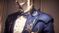 Fashion Forward Celebrating National Bow Tie Day with a Stylish Mannequin.AI Generated