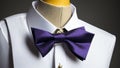 Fashion Forward Celebrating National Bow Tie Day with a Stylish Mannequin.AI Generated