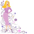 Fashion Girl Clip Art Blonde