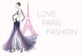 Fashion Girl In Paris