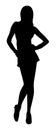 Fashion girl silhouette