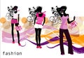 Fashion girls Royalty Free Stock Photo