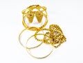 Fashion Gold Jewellery Royalty Free Stock Photo