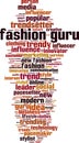 Fashion guru word cloud Royalty Free Stock Photo