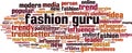 Fashion guru word cloud Royalty Free Stock Photo