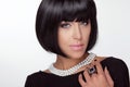 Fashion Haircut. Hairstyle. Lady. Royalty Free Stock Photo