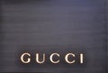 Fashion icon. Gucci store in Italy Royalty Free Stock Photo