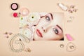 Fashion lady accessories collage Royalty Free Stock Photo