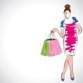Fashion lady,shopping