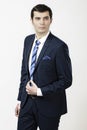 Fashion male dressed in business suit Royalty Free Stock Photo