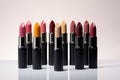 Fashion meets beauty: lipstick palette Royalty Free Stock Photo