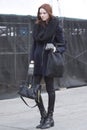 Fashion model Donna Loos street style in New York