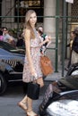 Fashion model Karlie Kloss street style