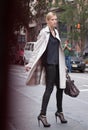 Fashion model Martha Streck after DKNY Fashion Show