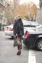 Fashion model Ming Martha Streck street style in New York