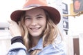 Fashion models Behati Prinsloo portrait Royalty Free Stock Photo