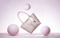 Fashion modern bags handbags sphere compliment pink