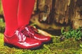 Fashion modern red shoes