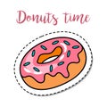 Fashion patch element donut