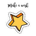Fashion patch element star Royalty Free Stock Photo