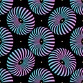 Fashion patterns Zebra background African design motifs. Holographic futuristic geometric shapes on a black background