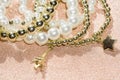 Fashion Pearl Bracelets Royalty Free Stock Photo