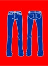 Fashion Plates Blue Jeans