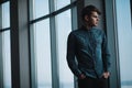 Fashion portait of young man on location Royalty Free Stock Photo