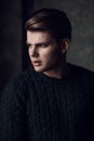 Fashion portait of young man on location Royalty Free Stock Photo