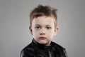 Fashion portrait of child. handsome little boy.fashionable kids Royalty Free Stock Photo