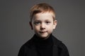 Fashion portrait of child. handsome little boy.fashionable kids Royalty Free Stock Photo