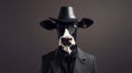 Fashion Portrait Of A Cow: Minimalist And Intriguingly Taboo