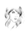 Fashion portrait drawing sketch. Vector illustration of a young woman face. Hand drawn fashion model face Royalty Free Stock Photo