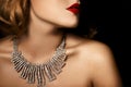 Fashion Portrait Of Luxury Woman With Jewelry Royalty Free Stock Photo