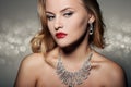Fashion Portrait Of Luxury Woman With Jewelry Royalty Free Stock Photo