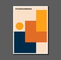 Fashion. retro poster inspired by postmodern , Bauhaus. Useful for interior design, background, poster design, first