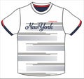 fashion round neck t shirt new york city print vector Royalty Free Stock Photo