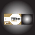 Fashion Sale Facebook Cover template Royalty Free Stock Photo