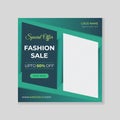 Fashion Sale Social Media Banner Post Template Premium EPS