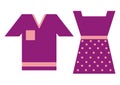 Fashion, shirt and dress, vector icon, symbol, eps.